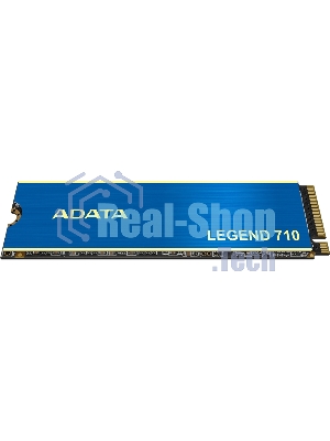 Накопитель SSD ADATA LEGEND 710, 1Tb, PCIe 3.0 x4, M.2 2280, NVMe, R/W 2400/1800, с радиатором