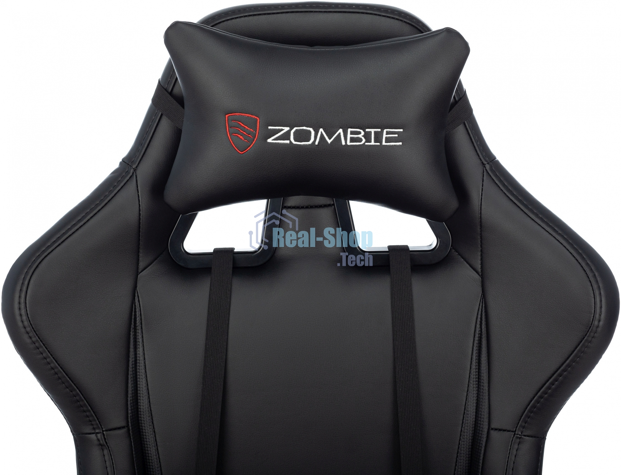 Кресло игровое Бюрократ Zombie GAME TETRA черный/карбон эко.кожа крестов. пластик
