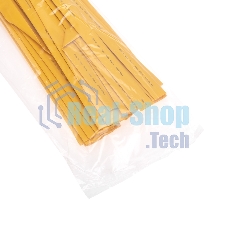 Трубка термоусаживаемая ТУТ 18,0/9,0мм, желтая, упаковка 50 шт. по 1м, PROconnect