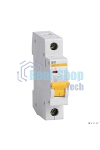 Выключатель автоматический модульный 1п B 20А 4.5кА ВА47-29 ИЭК MVA20-1-020-B