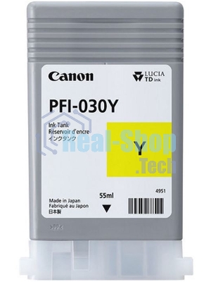 Картридж струйный Canon Pigment Ink PFI-030 Yellow желтый (55 мл) для Canon imagePROGRAF TM-240, TM-340
