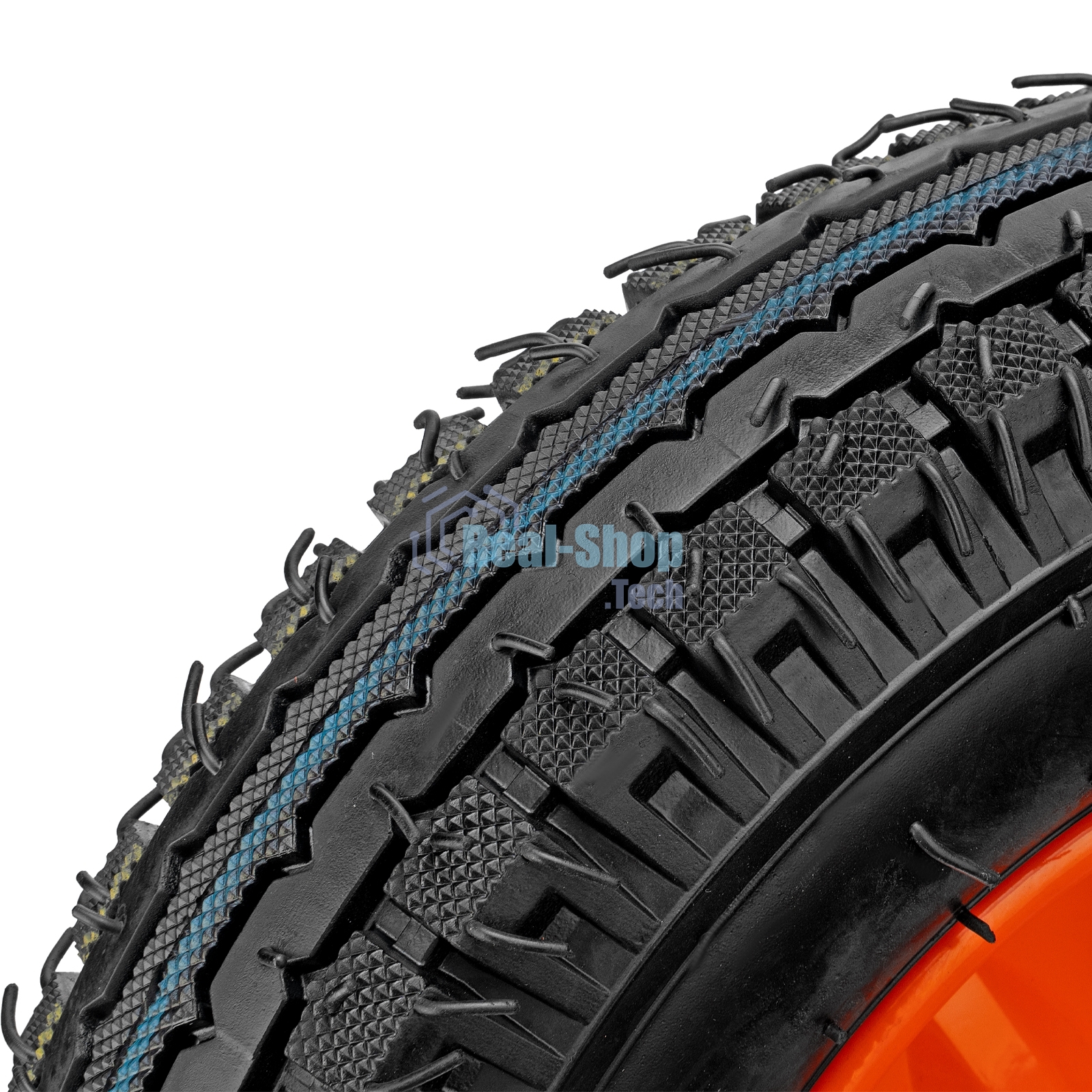 Колесо пневм. Palisad усилен. шина 8PR, 4.00-8 D400мм, подш. внут. диам. 20мм, длина оси 90мм