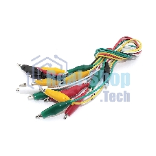 Набор проводов с крокодилами 10шт. разных цветов