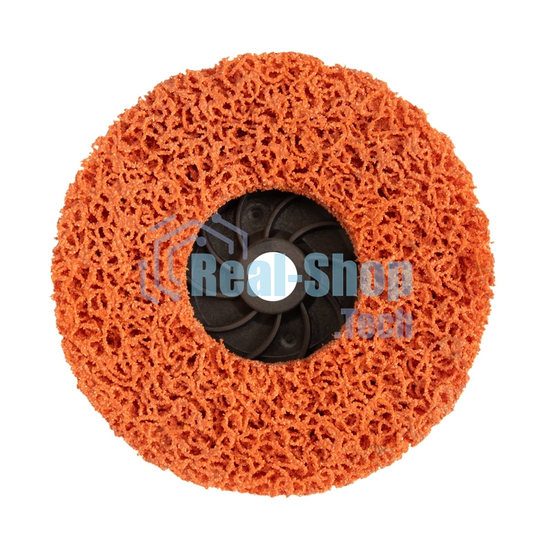 Круг зачистной Kranz коралловый CERAMIC 125xМ14, быстрая установка, адаптер