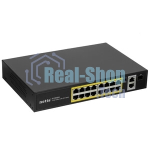 Коммутатор Netis 16PORT 10/100M 16POE+2XGE+SFP P116GH