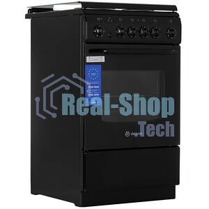 Плита электрическая De Luxe 506004.03Э (кр) 001 черный, конфорок 4 шт, духовка 60 л, 50 см x 85 см x 60 см