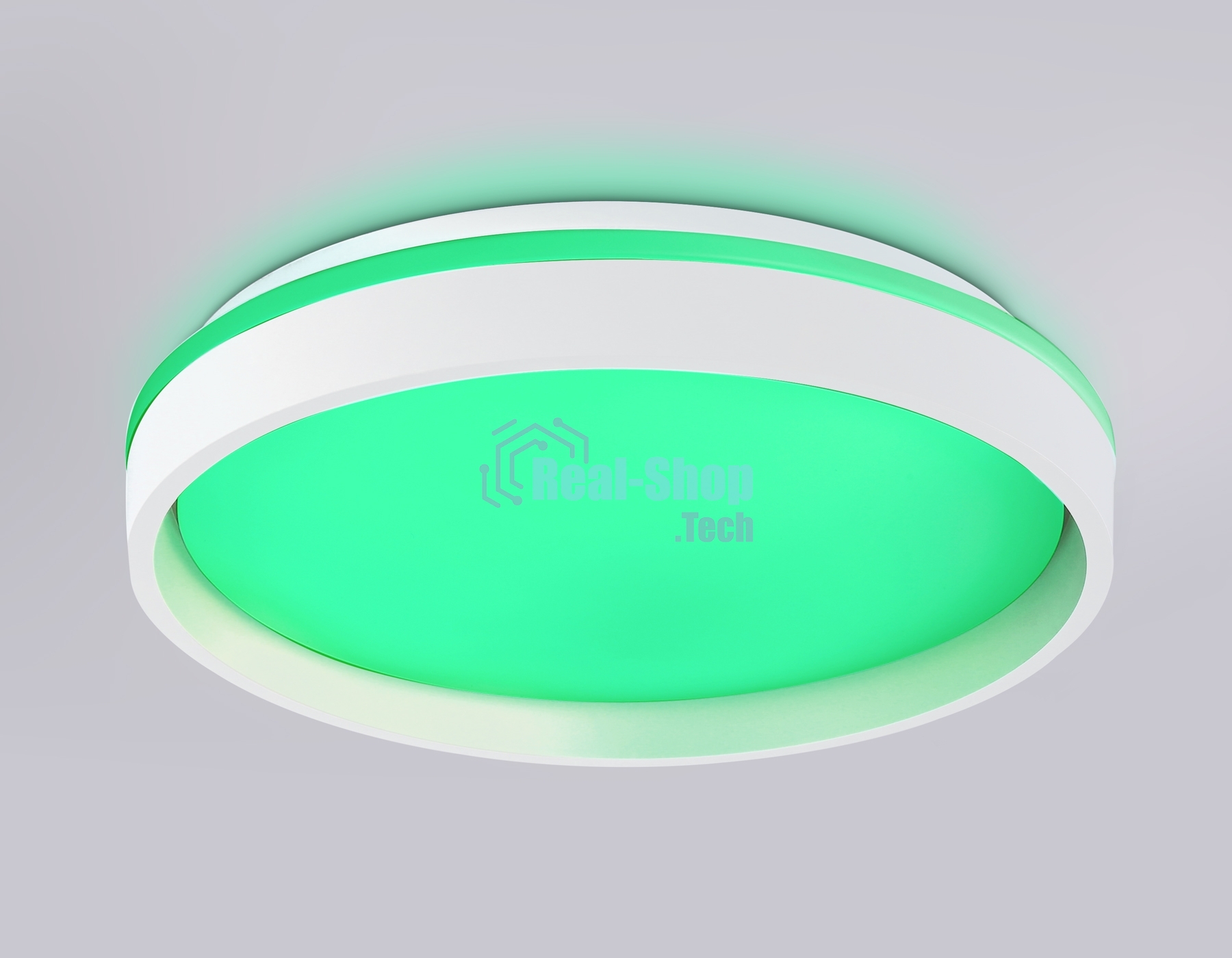 Светодиодный светильник RGB Ambrella light FZ601 WH/GD белый/золото IP20 46W 3000K-6500K+RGB D390*80 (ПДУ ИК)