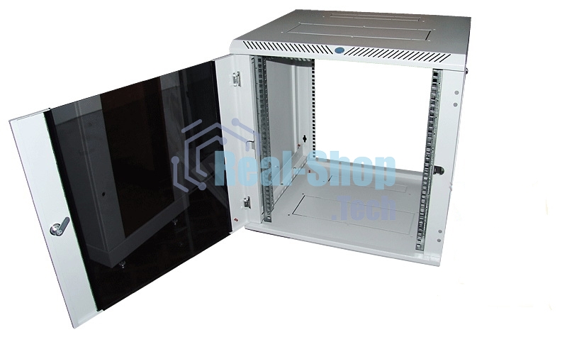 Шкаф телекоммуникационный настенный разборный 12U (600х650), съемные стенки, дверь стекло