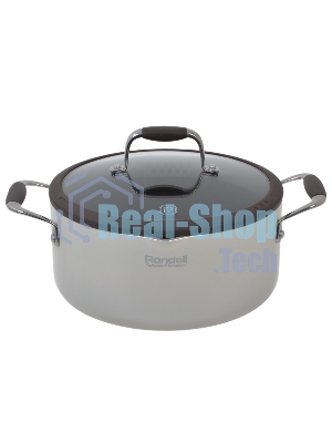 Кастрюля с/кр RDA-532 Latte (24 см 3,5 л, ручки из нержавеющей стали и силикона) Rondell