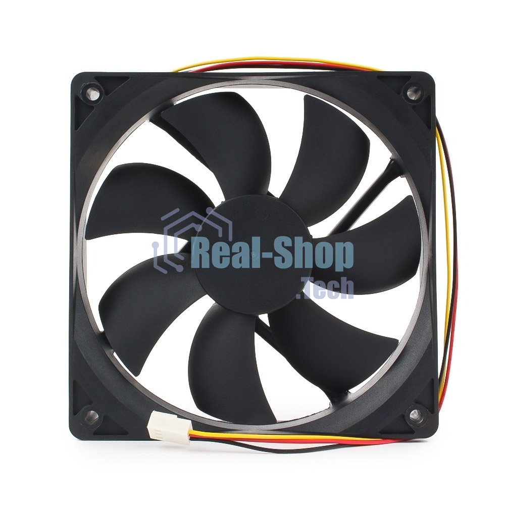 Вентилятор для корпуса Gembird FANCASE3/BALL черный, 120 мм, 2000 об/мин, 38 дБ, 3 pin