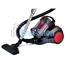 Пылесос Centek CT-2529 красный/черный мультициклон 2000/350Вт, стакан 1,5 л, телескоп металл. трубка