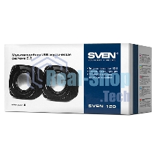 Акустическая система Sven 120 2.0 черный 5Вт