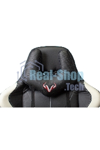 Кресло игровое Бюрократ VIKING 5 AERO WHITE черный/белый искусственная кожа