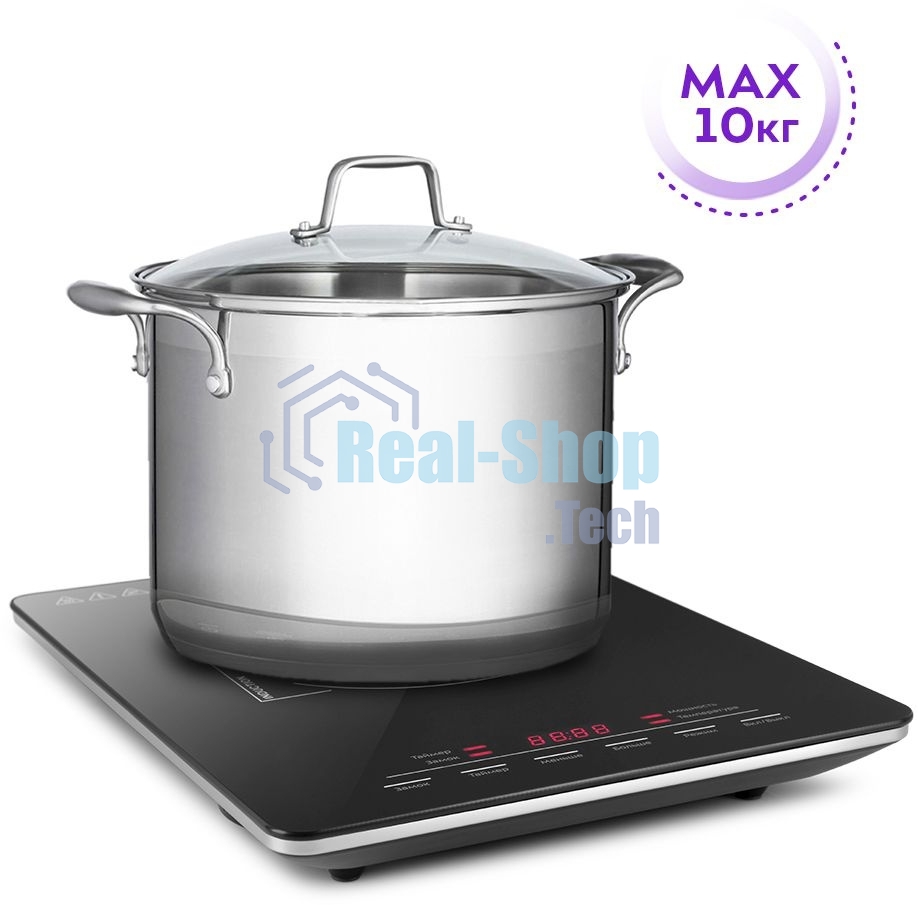 Электрическая плитка Kitfort КТ-125 черный (настольная)