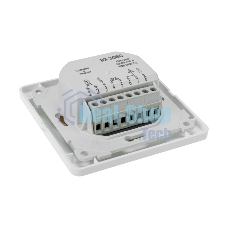 Терморегулятор механический Rexant RX-308G белый (совместим с Schneider серии Glossa)