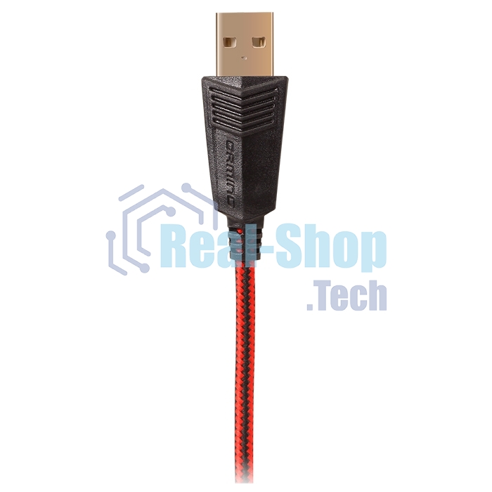 Гарнитура проводная игровая с микрофоном SVEN AP-U988MV, черный-красный (USB, LED, 7.1)