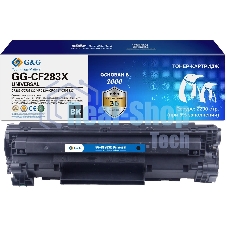 Картридж лазерный G&G GG-CF283X UNIVERSAL черный (2200 стр.) для HP M125/125FM/125A/M127;Canon MF229dw/MF226dn/MF216n;HP M127FW/FN/M201/M225MFP/MFP M225DN/M225DW/M201DW; Canon Image Class MF224dw/MF222dw/MF217w/MF211/MF212w/MF227dw