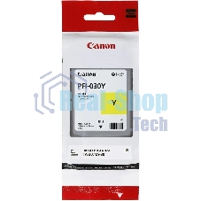 Картридж струйный Canon Pigment Ink PFI-030 Yellow желтый (55 мл) для Canon imagePROGRAF TM-240, TM-340