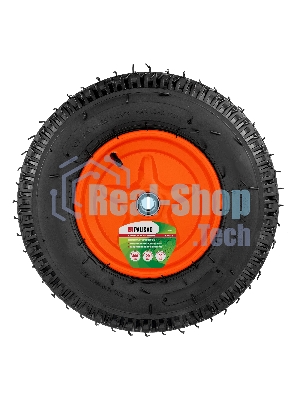 Колесо пневм. Palisad усилен. шина 8PR, 4.00-8 D400мм, подш. внут. диам. 20мм, длина оси 90мм