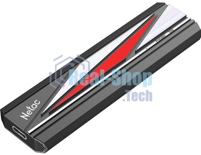 Внешний SSD Netac ZX20L, 512 Gb, USB 3.2 Gen 2x2 Type-C, R/W 2000/1800, черный