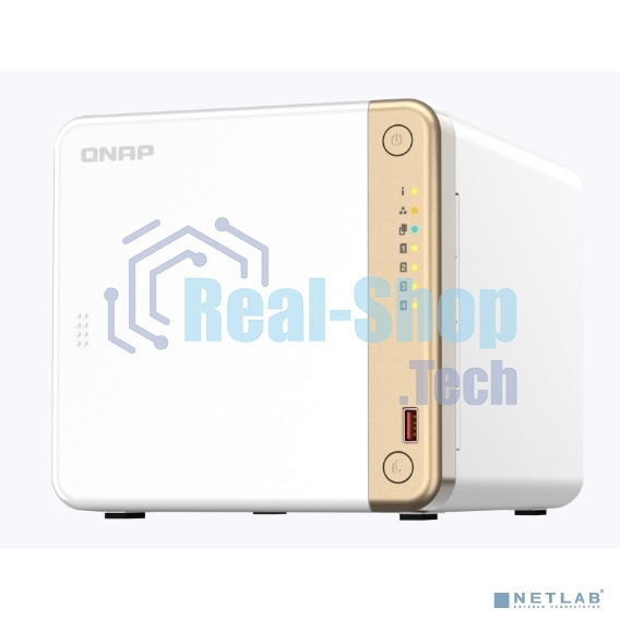 Сетевое хранилище NAS Qnap Original TS-462-4G 4-bay настольный Celeron N4505