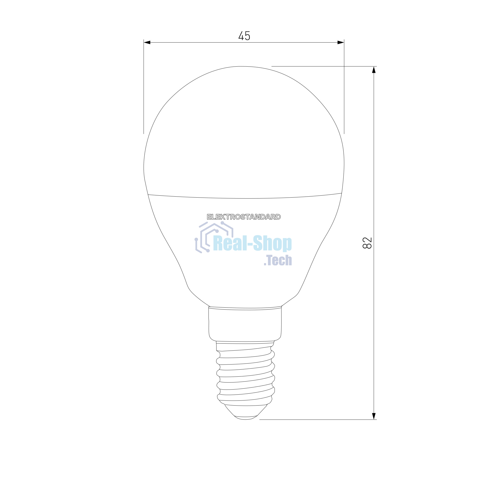 BLE1406 / Светодиодная лампа Mini Classic  LED 7W 4200K E14 матовое стекло