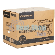 Электрогенератор дизельный Champion DG6501E-3, 6.6 кВт, 82 дБ, 103 кг