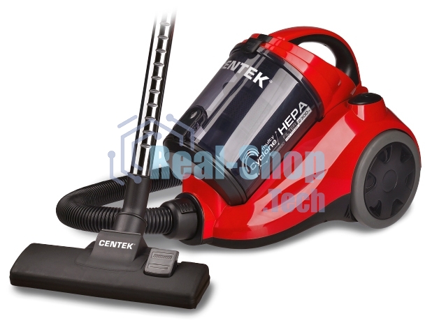 Пылесос Centek CT-2530 красный/черный, 400/2300 Вт, уборка сухая, пылесборник контейнер, 2 л