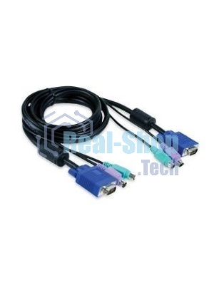 Набор кабелей D-LINK DKVM-CB3 для DKVM - 2хPS/2,1xVGA, 3м