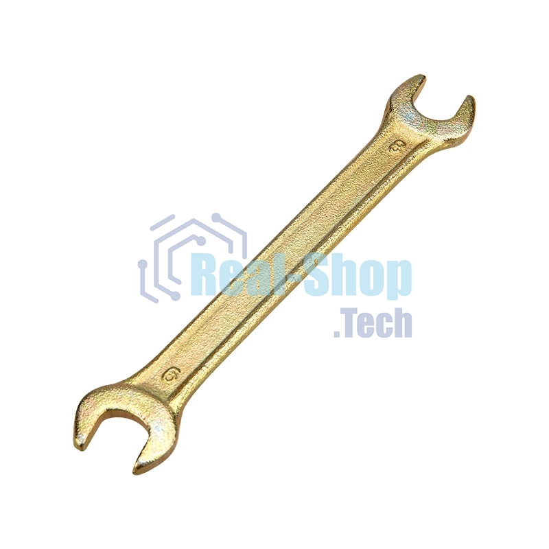 Ключ гаечный рожковый Rexant 8х9 мм, желтый цинк