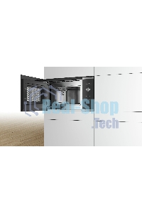 Микроволновая печь встраиваемая Bosch BFL524MS0 нержавеющая сталь, 20 л, 800 Вт, переключатели - поворотный механизм/сенсор