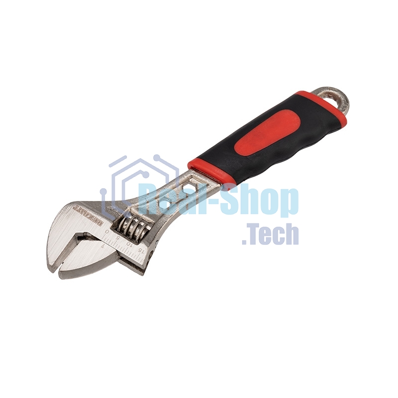 Разводной ключ Rexant 150 мм, двухкомпонентная рукоятка