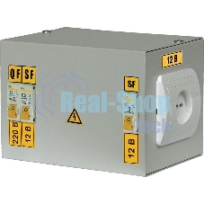 Ящик с понижающим трансформатором ЯТП 0.25 220/12B (2 авт. выкл.) ИЭК MTT12-012-0250