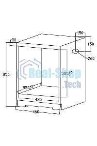 Духовой шкаф электрический Weissgauff EOY 451 PDB черный, встраиваемый
