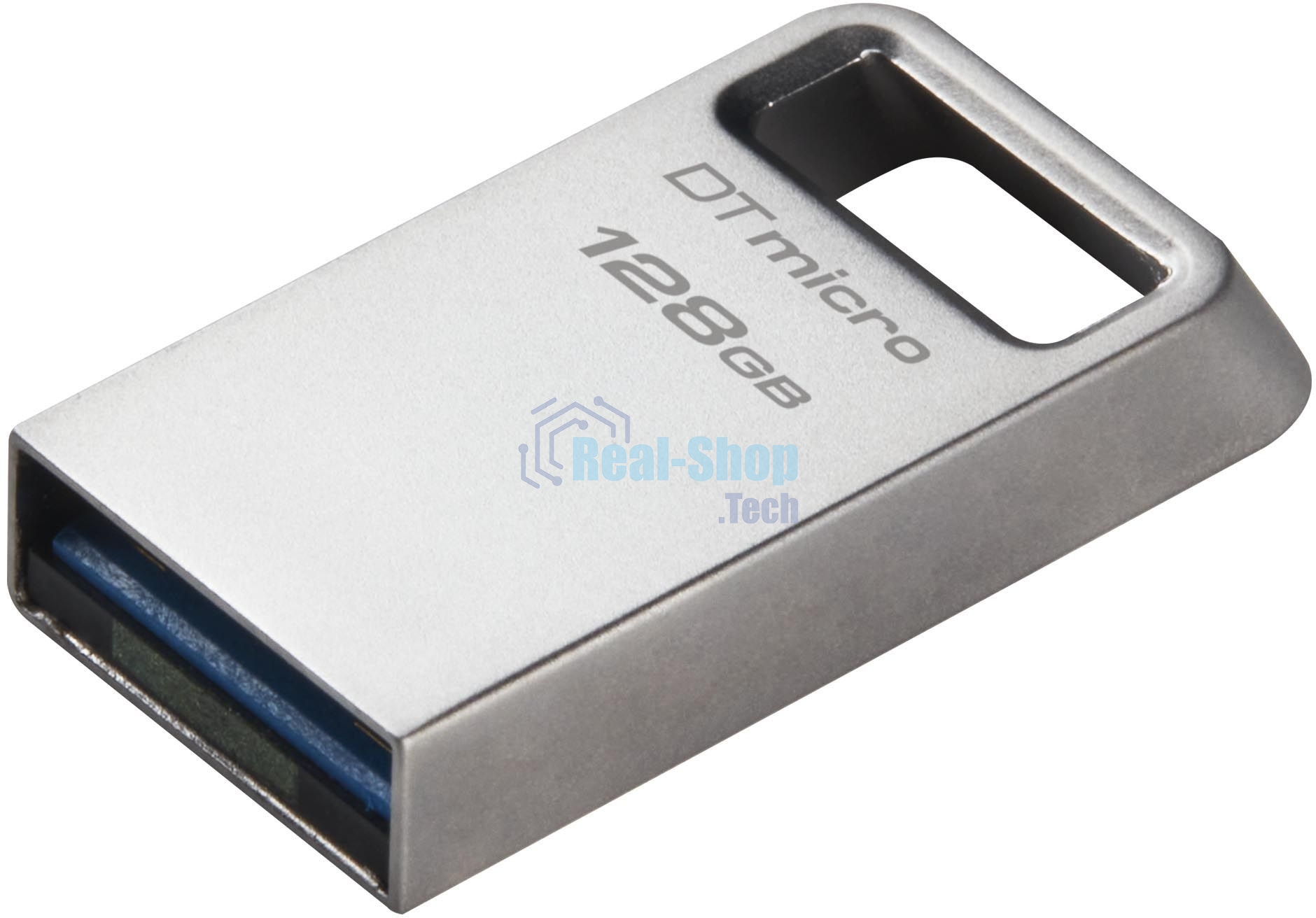 Флешка USB Kingston 128Gb DataTraveler Micro DTMC3G2/128Gb USB 3.0 серебристый