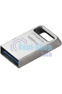 Флешка USB Kingston 128Gb DataTraveler Micro DTMC3G2/128Gb USB 3.0 серебристый