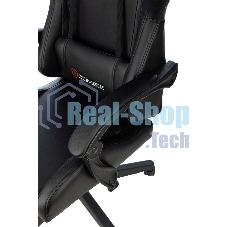 Кресло игровое Бюрократ Zombie GAME TETRA черный/карбон эко.кожа крестов. пластик