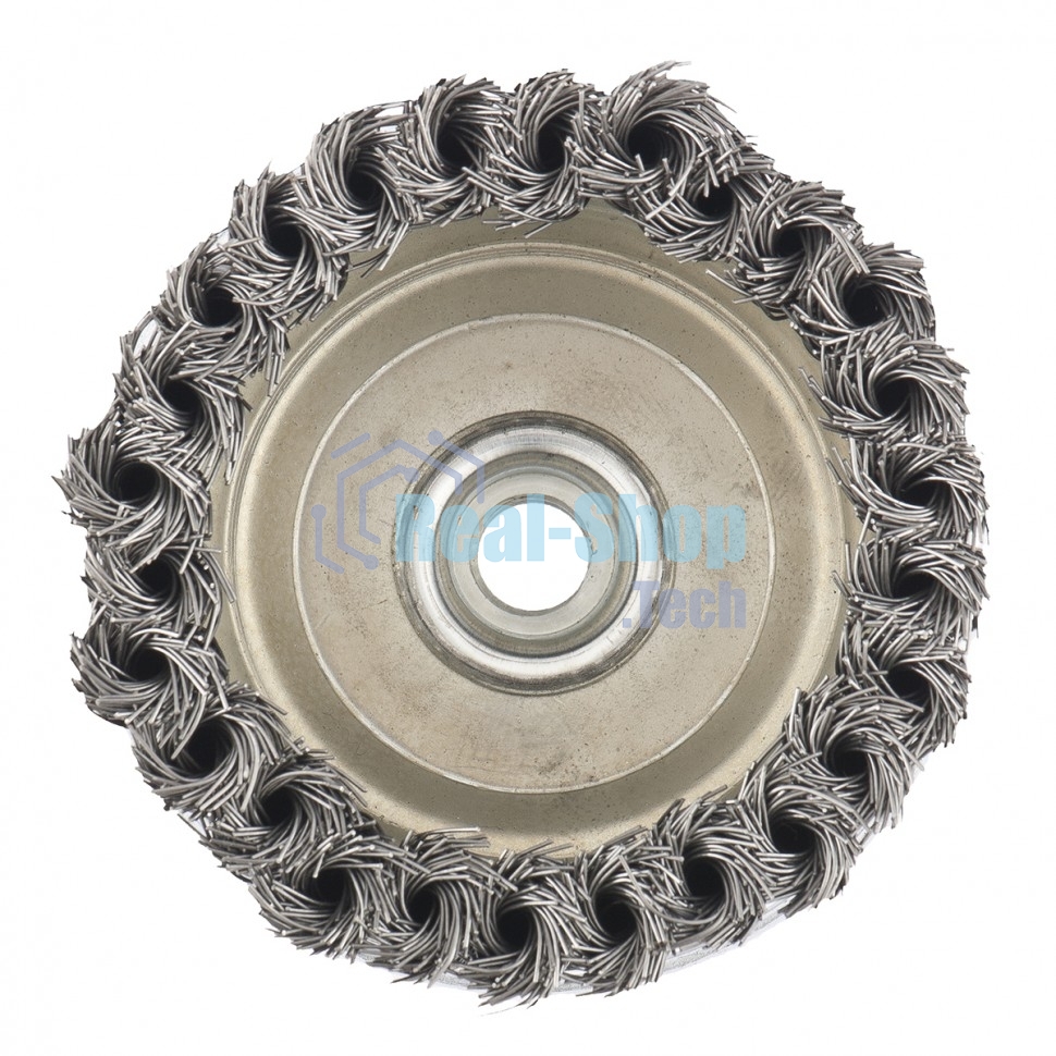 Щетка Matrix для УШМ Heavy Duty, 100 мм, М14, Чашка, крученая проволока 0,5 мм