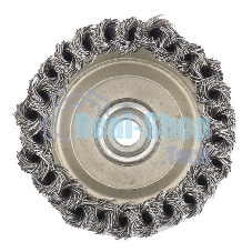 Щетка Matrix для УШМ Heavy Duty, 100 мм, М14, Чашка, крученая проволока 0,5 мм