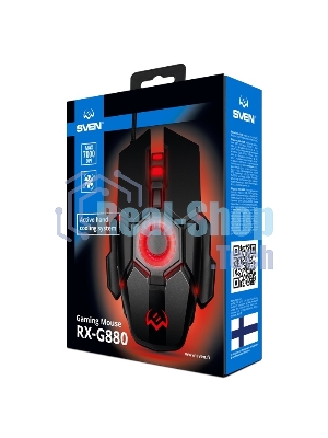 Мышь проводная SVEN RX-G880 черный, 7000 dpi, USB, кнопки - 7