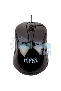 Мышь проводная HIPER HOM-031 черный, 1000 dpi, USB, кнопки - 3