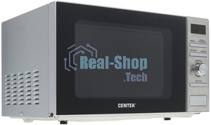 Микроволновая печь Centek CT-1586 серебристый, 20 л, 700 Вт, переключатели - кнопки, поворотный механизм