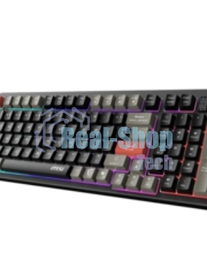 Клавиатура MSI GK110 черный/серый USB for gamer LED (S11-04RU258-HH9)