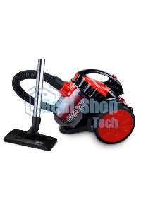Пылесос Centek CT-2531 (красн/черн) мультициклон 1800/350Вт, стакан 1,5 л, телескоп металл. трубка