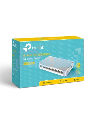 Коммутатор TP-Link SOHO TL-SF1008D Коммутатор 8-port 10/100M mini Desktop Switch, 8 10/100M RJ45 ports, Plastic case