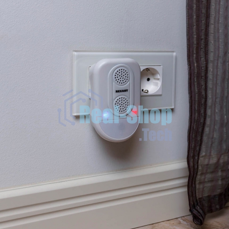 Ультразвуковой отпугиватель вредителей Rexant с LED индикатором (S90)