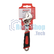 Разводной ключ Rexant 150 мм, двухкомпонентная рукоятка