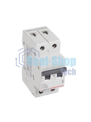 Выключатель автоматический модульный 2п C 20А 4.5кА RX3 Leg 419698