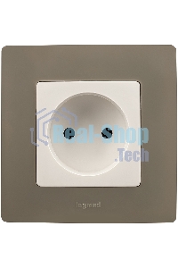 Розетка 2К винты, белый ETIKA