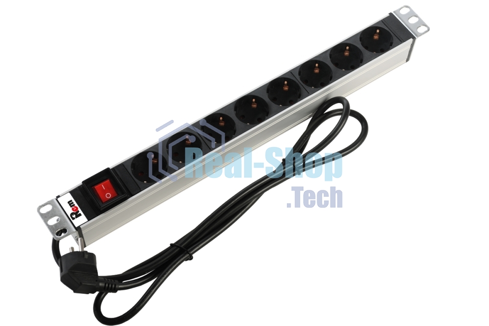 Блок распределения питания ЦМО R-16-8S-V-440-1.8 гор.размещ. 8xSchuko базовые 16A Schuko 1.8м